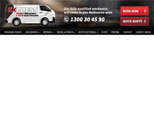Tablet Screenshot of expressmobilemechanics.com.au